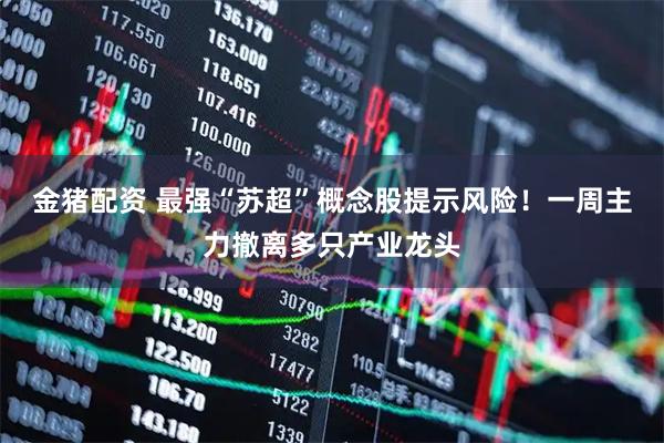 金猪配资 最强“苏超”概念股提示风险！一周主力撤离多只产业龙头