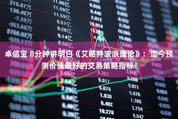 卓信宝 8分钟讲明白《艾略特波浪理论》：迄今预测价值最好的交易策略指标！